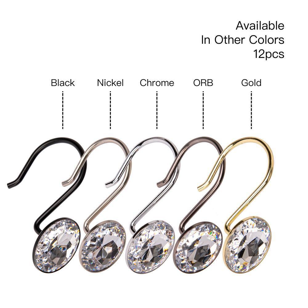 Utopia Alley Steel Shower Curtain Hook (Set of 12)