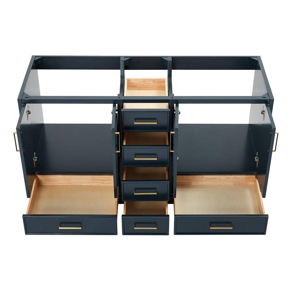 Ariel M060d-Bc Stafford Mueble Tocador Independiente Doble de 61" Solamente - Azul