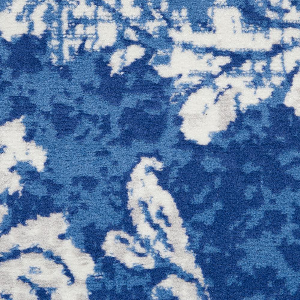 Nourison Whimsicle WHS11 Indoor only Area Rug - Navy Ivory 8' x 10'