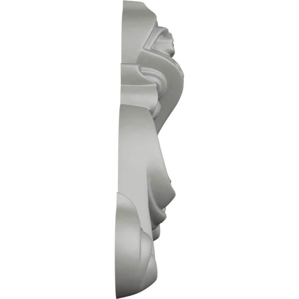 Ekena Millwork Bradford 8.875'' H x 16.625'' W x 2'' D Urethane Onlay Scroll