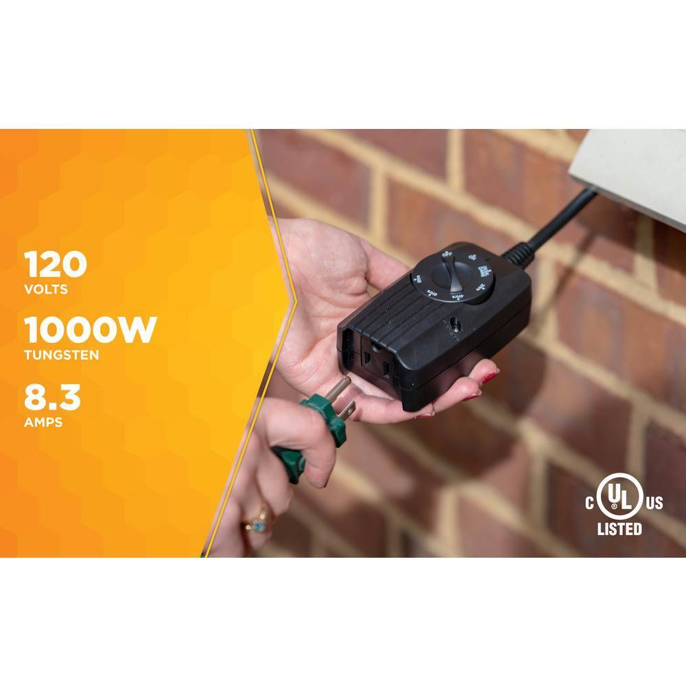 Woods 2001WD Outdoor 24 Hour Dusk until Dawn Outlet w/Photocell Light Sensor