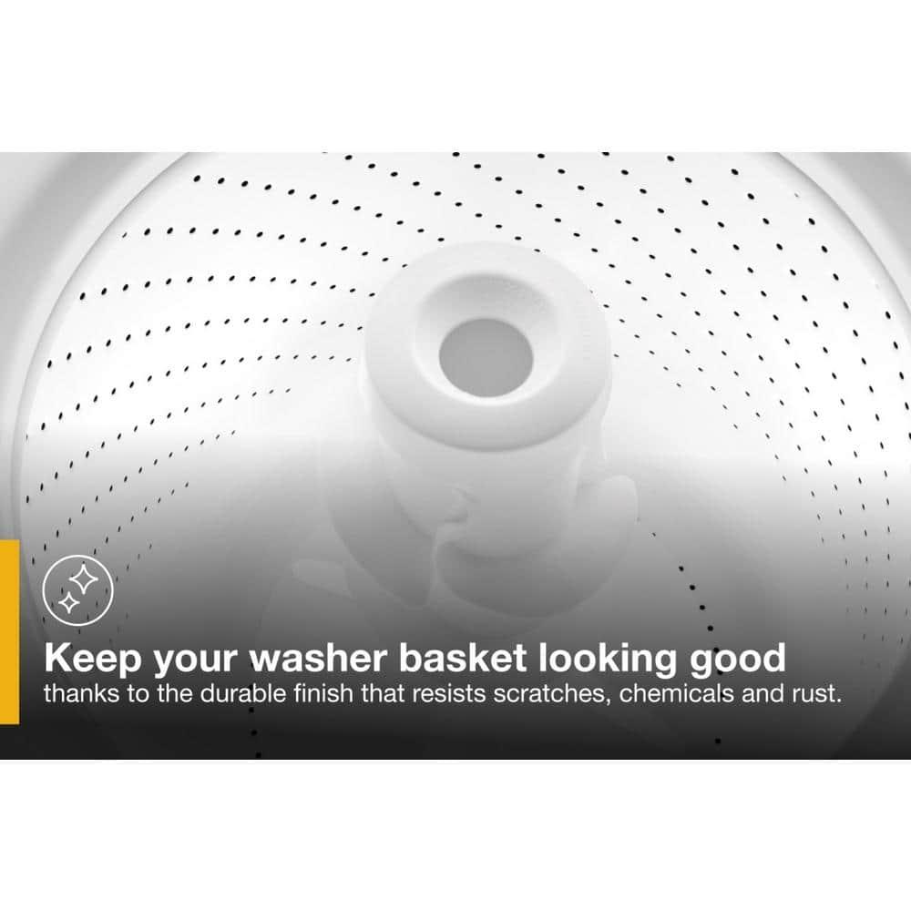 Whirlpool® WET4027HW -3.5 Cu. ft Electric Stacked Laundry Center 9 Wash cycles and Auto Dry™ - Depth: 28 3/8” - Height: 40 1/2” - Width: 29” - HE Soap Certified - Xpert System