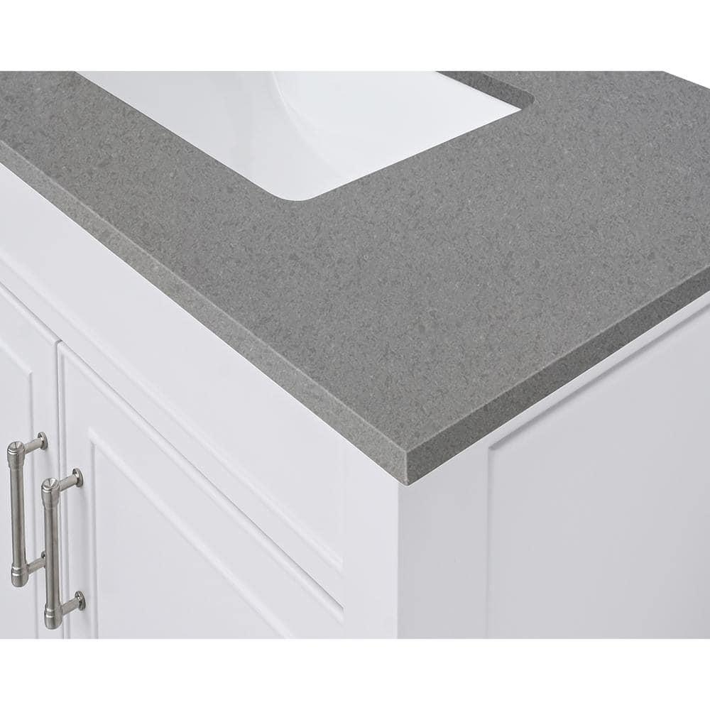 61'' Quartz Double Bathroom Vanity Top with Sink