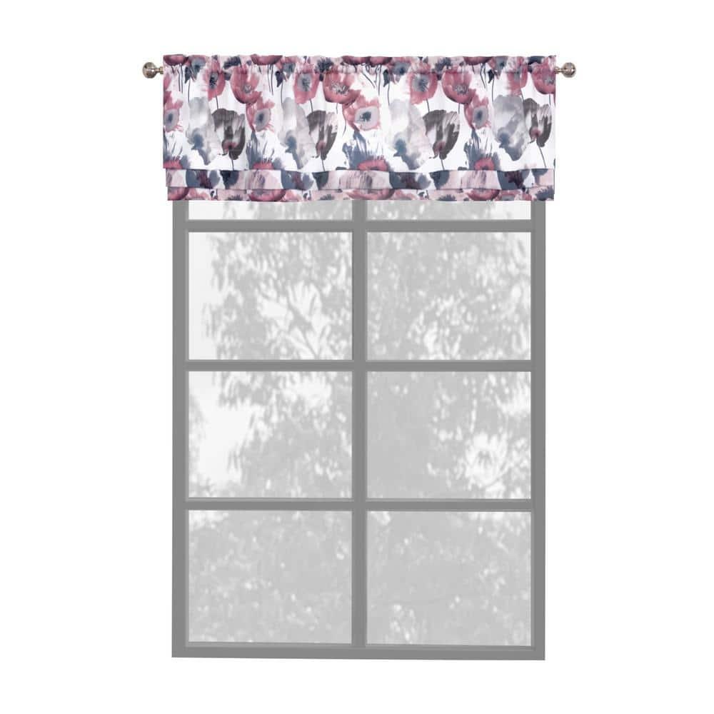 Achim Importing Co Floral Tailored 50'' W Window Valance