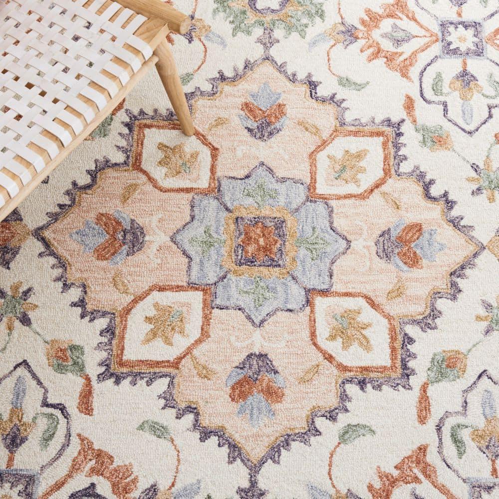 Metro MET354 Hand Tufted Indoor Accent Rug - Ivory/Green - 3'x5' - Safavieh