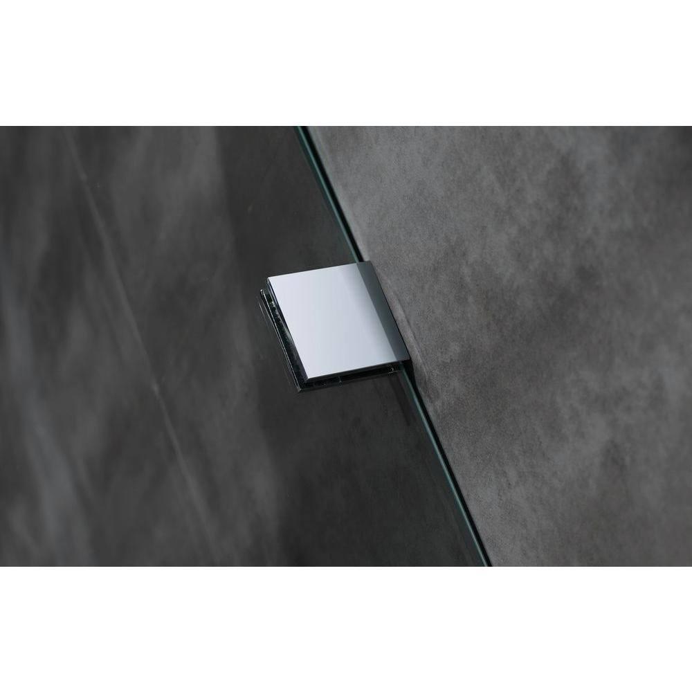 Aston Moselle 44" x 77.5" Rectangular Sliding Shower Enclosure with Base SEN976-TR-CH-48-10-L