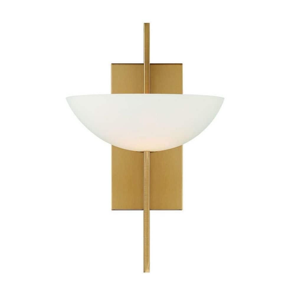 Savoy House Fallon 1 - Light Wall Light in  Warm Brass