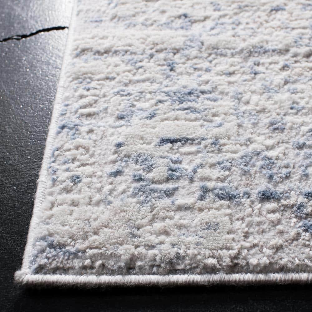 Amelia ALA700 Power Loomed Area Rug - Ivory/Blue - 6'7"x6'7" - Safavieh.