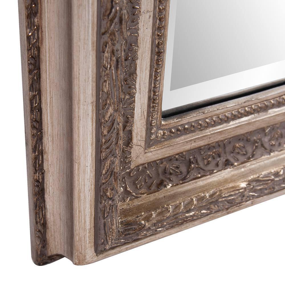 Oversized Rectangle Champagne Silver Beveled Glass Classic Mirror (79 in. H x 40 in. W)