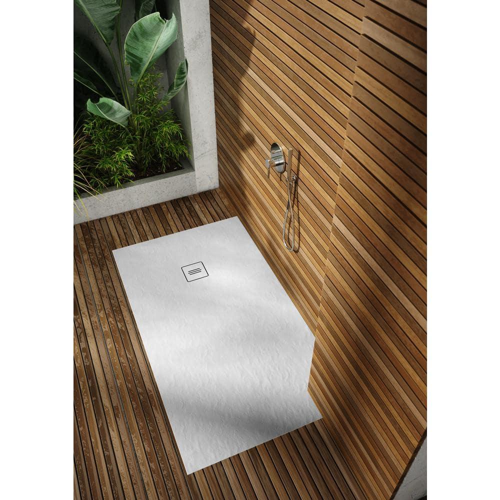 Distinct Kitchen and Bath by Schaedler Tytanit 32" x 32" Square Single Curbless Shower Base 3.83100/W/SC-M1/B/ST