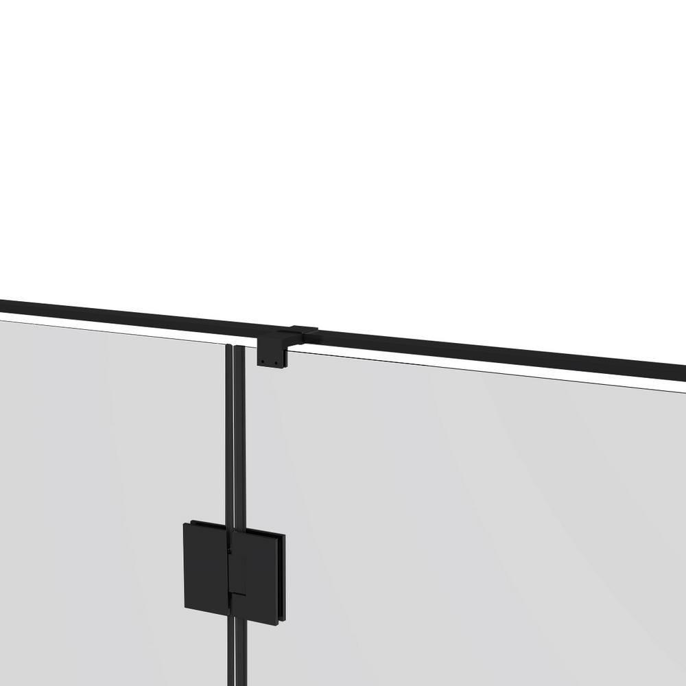 A&E Bath and Shower 48'' - W x 74'' H Door with Tani-48-BLK