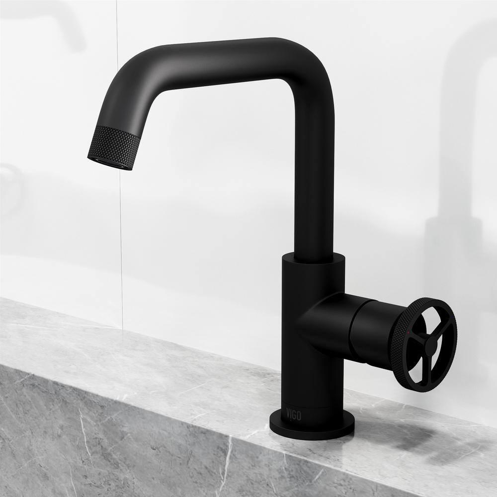Cass 9" H Single Handle Single Hole Bathroom Faucet