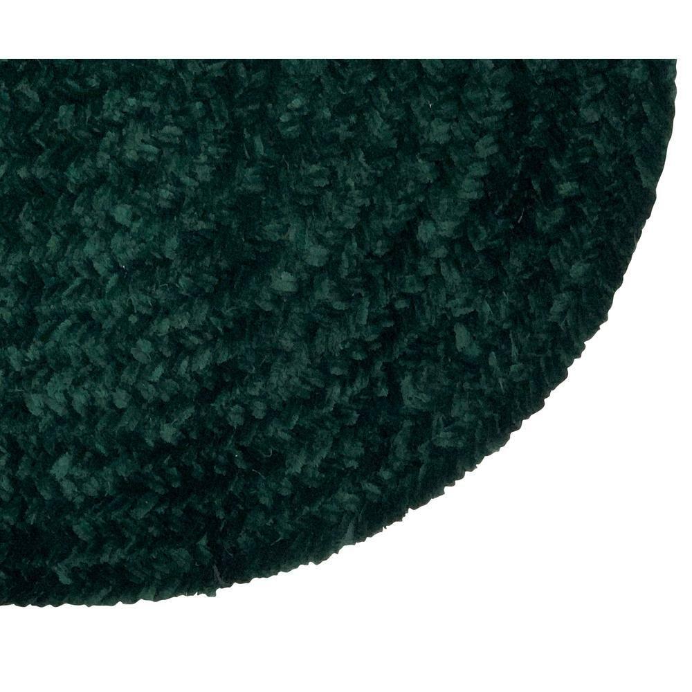 24" x 72" Chenille Solid Collection Emerald Green Reversible Indoor Area Utility Runner Rug - Better Trends