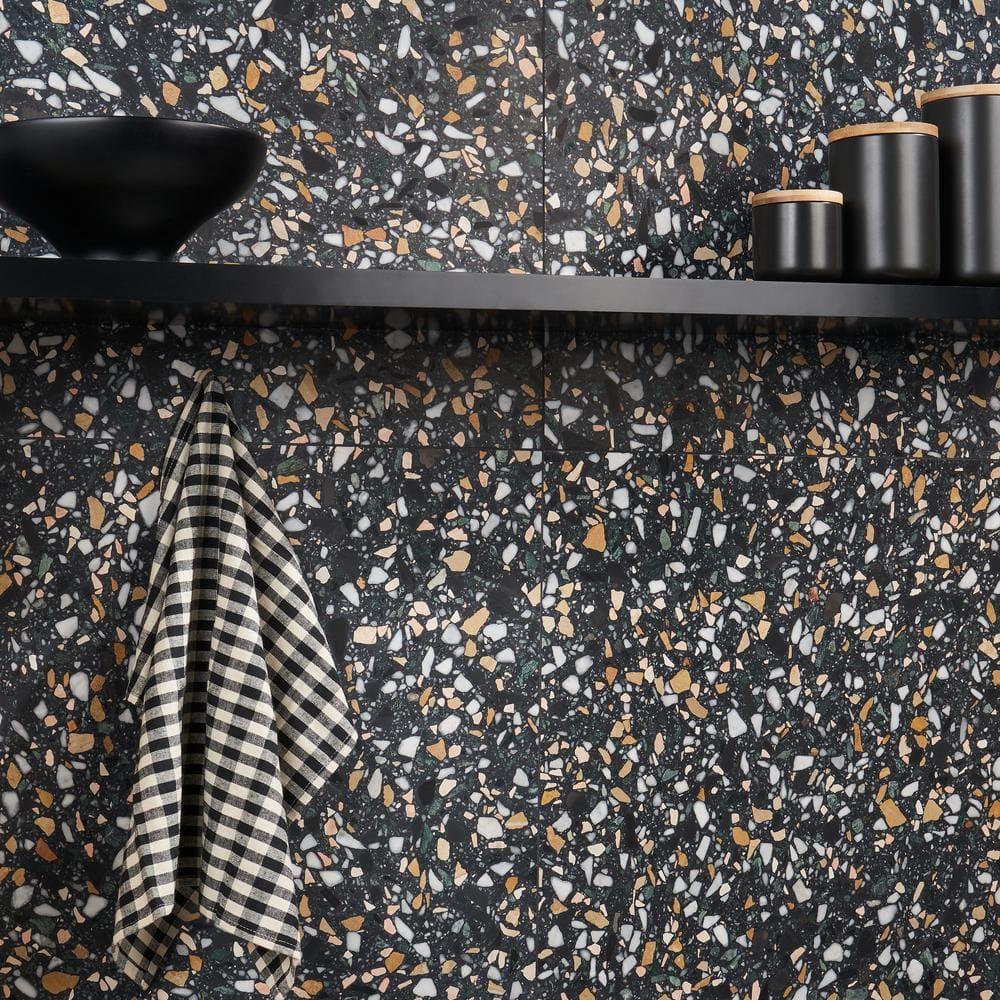 Brezza Terrazzo 23.62 in. x 23.62 in. Honed Terrazzo Floor and Wall Tile (3.87 Sq. Ft. / Each)