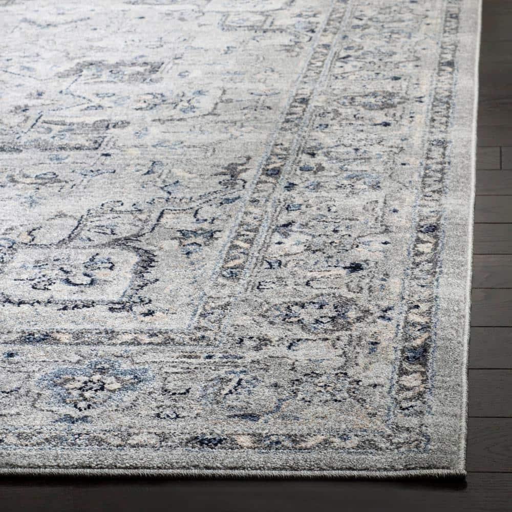 Charleston CHL411 Loomed Indoor Area Rug - Grey/Dark Grey - 5'3"x7'6" - Safavieh