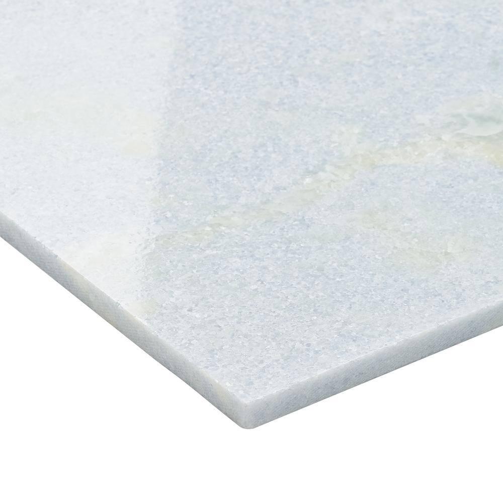 Bond Tile Raven 12 in. x 12 in. Polished Marble Floor and Wall Tile (10 Sq. Ft. / Case)