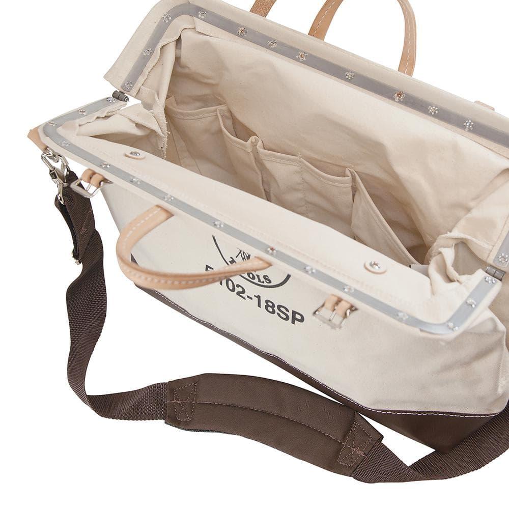 Klein Tools 5102-18SP 18 in. Deluxe Canvas Tool Bag