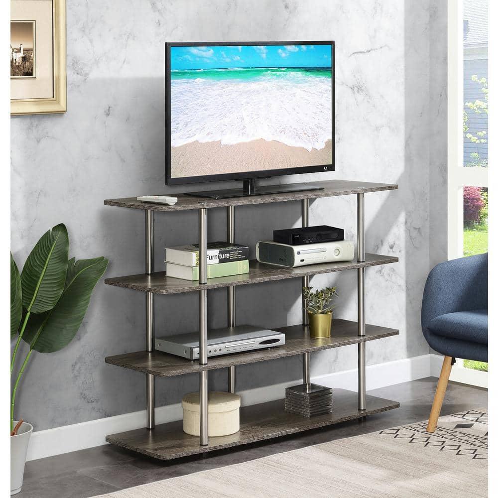 Convenience Concepts Designs2Go XL Highboy 4 Tier TV Stand, Multiple Finishes