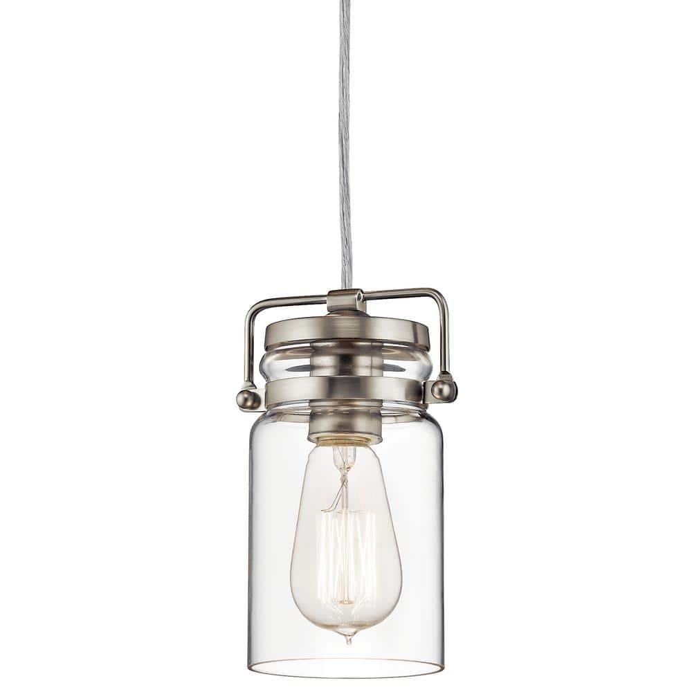 Kichler Lighting Brinley 1 - Light Pendant in  Brushed Nickel