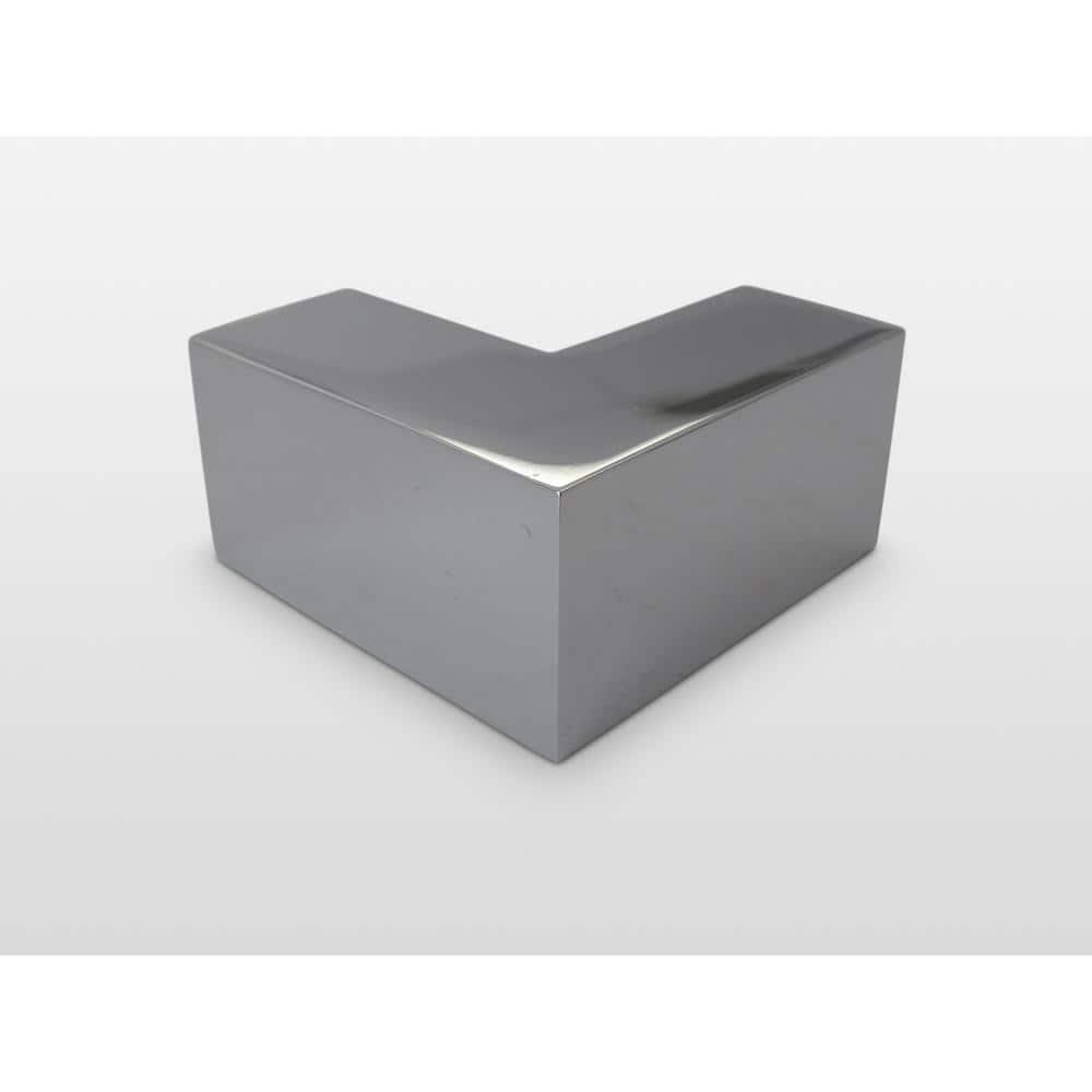 Glass Warehouse Illume 45 in. x 36 in. x 78 in. 90-degree Fully Frameless Wall Hinged Glass Shower Enclosure 90-WH-45-36-CH