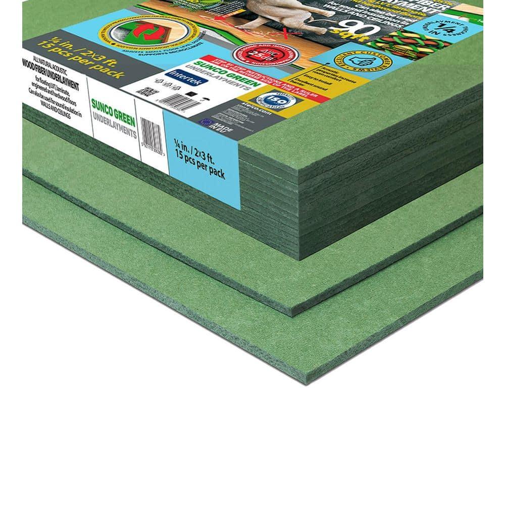 STEICO Wood Fiber Underlayment 6mm, 1/4 inches, 90 Square Feet