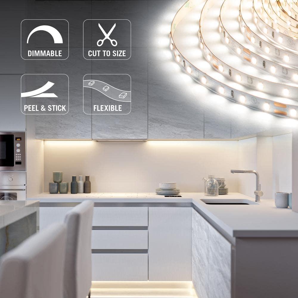 Armacost Lighting 155260 RibbonFlex Pro, 24V, 4000K, 60LEDs/M, IP20, 20M Undercabinet Strip Light