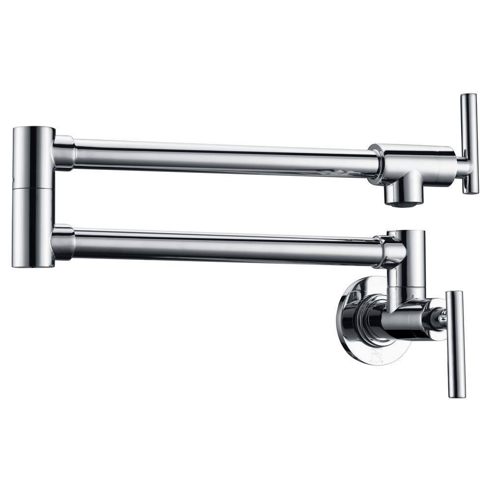 ANZZI ANZZI Braccia Series 24" Wall Mounted Pot Filler With Accessories KF-AZ258CH