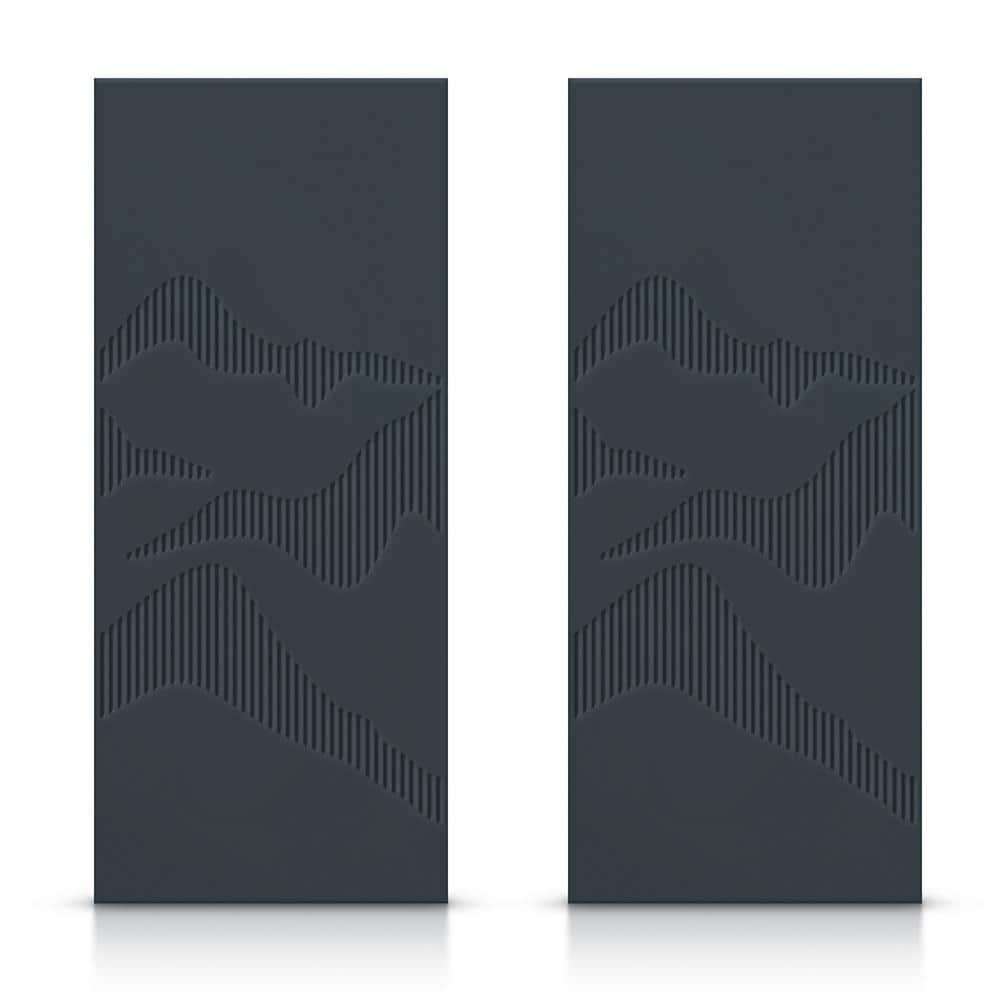 Calhome Hollow Paneled Painted Sliding Closet Doors