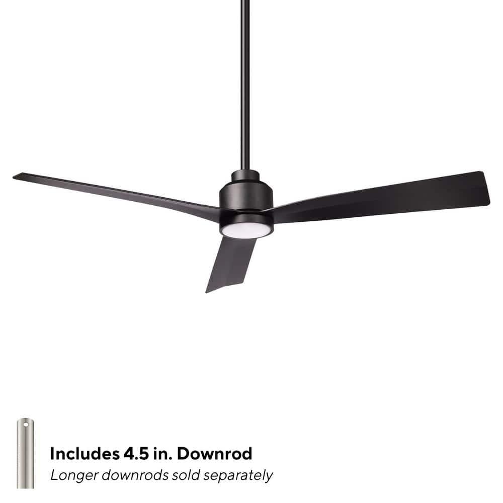 52" Smart Home Compatible 3 Blade Smart Ceiling Fan with Remote