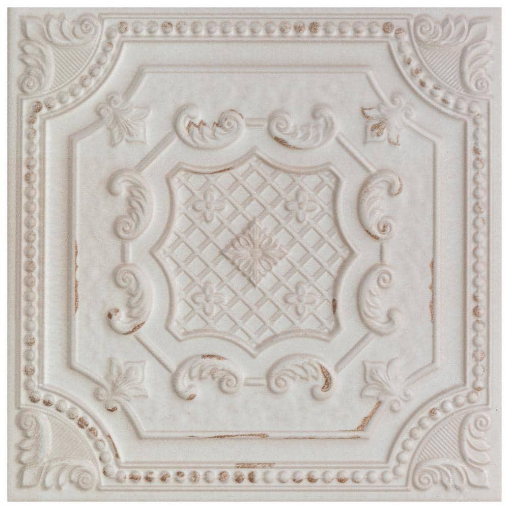 Fitz 8" x 8" Ceramic Patterned Wall Tile