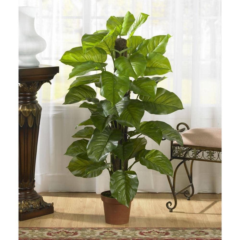 52" Large Leaf Philodendron Silk Plant(Real Touch)