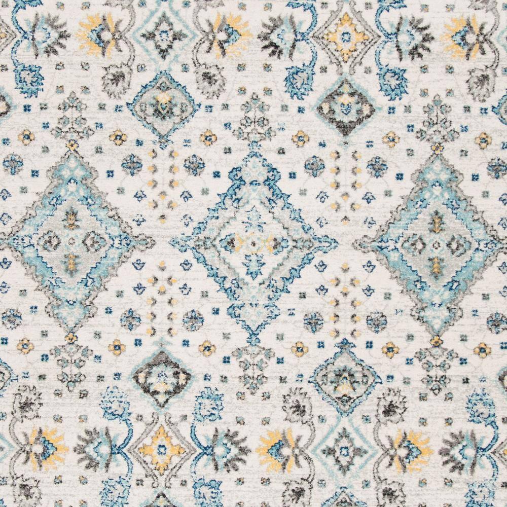 Evoke EVK224 Power Loomed Area Rug - Ivory/Light Blue - 8'x10' - Safavieh.