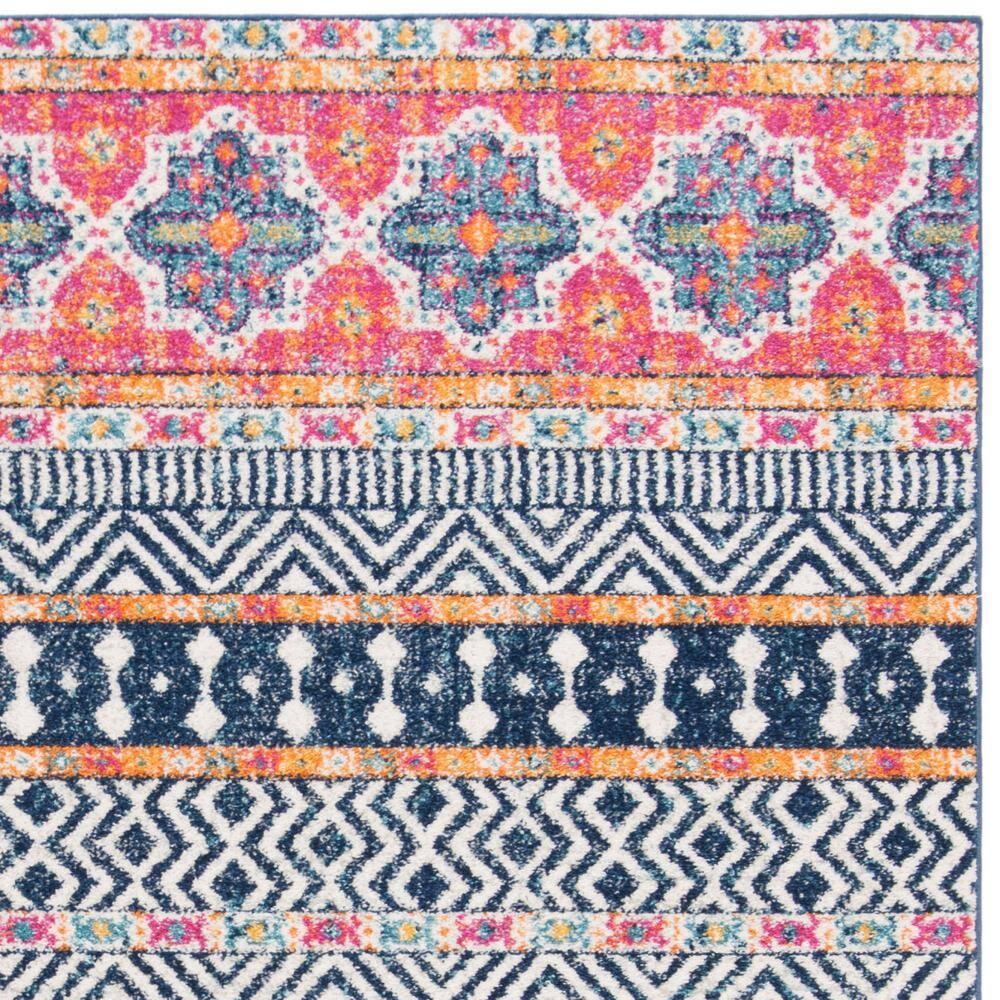 Madison MAD797 Power Loomed Indoor Area Rug - Navy/Ivory - 6'7"x6'7" - Safavieh.