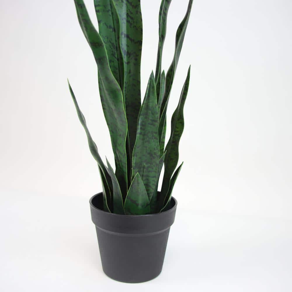 Primrue Faux Snake Plant (Sansevieria) Tree in Pot Liner