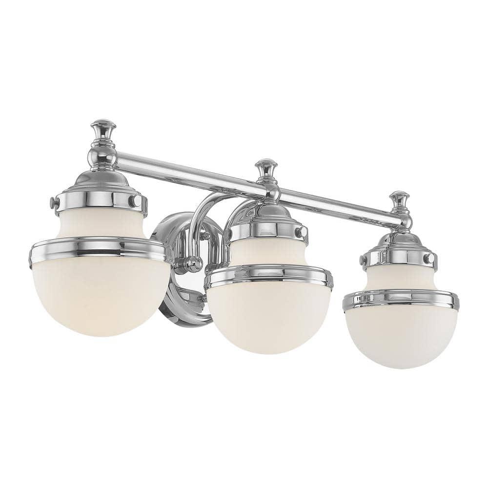 Livex Lighting Oldwick 3 - Light Vanity in  Polished Chrome