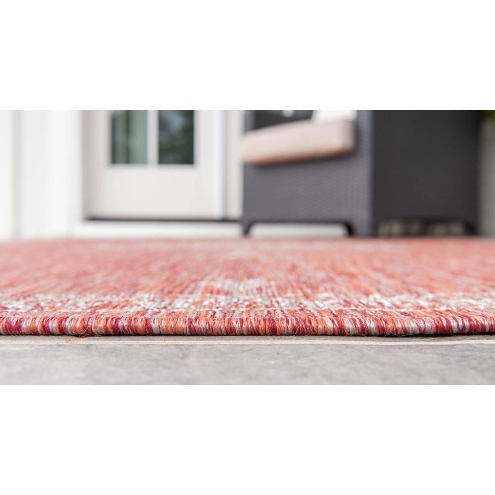 Rust Red Antique Outdoor 9 ft. x 12 ft. Area Rug