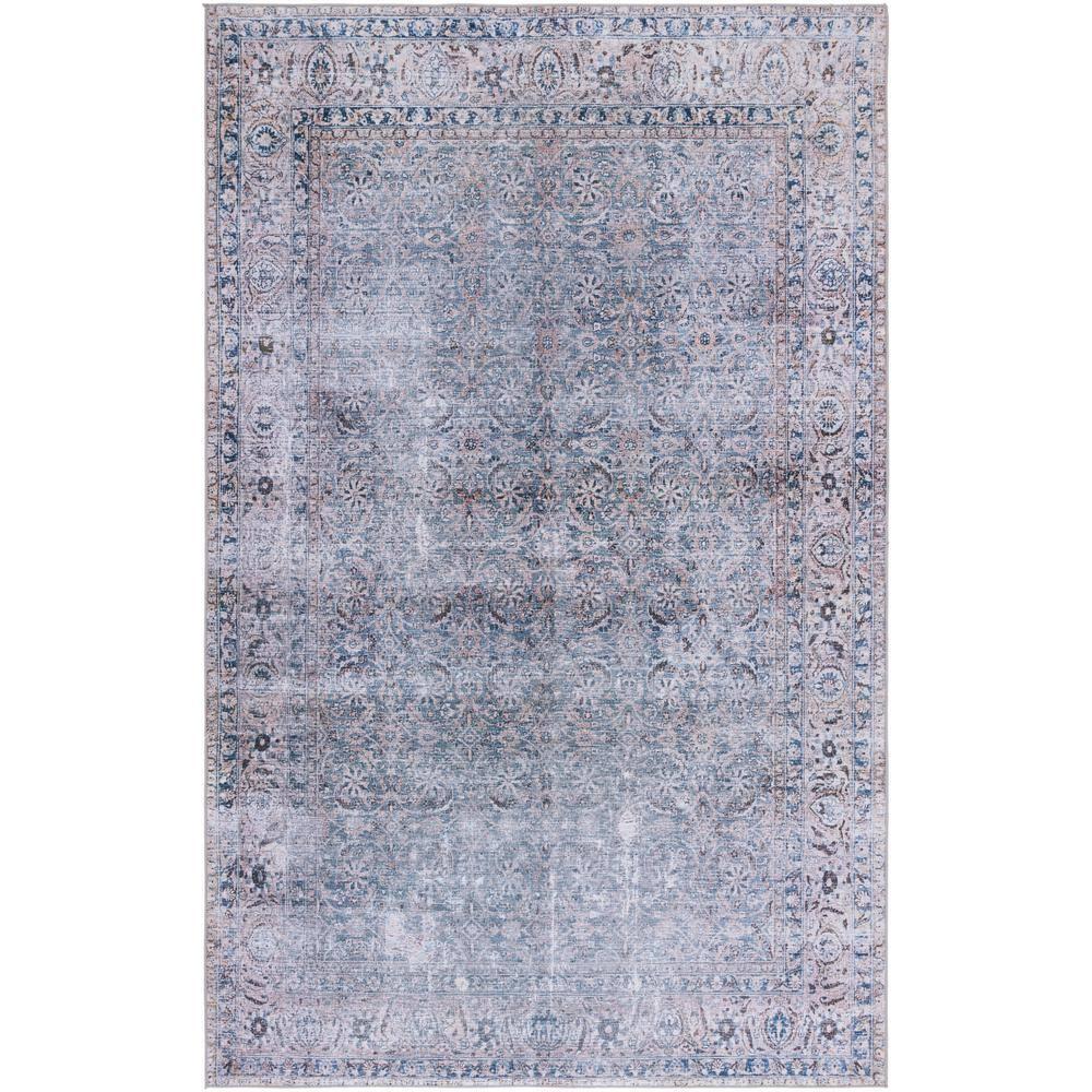 Tucson TSN134 Power Loomed Machine Washable Area Rug - Green Blue/Beige - 3'x5' - Safavieh.