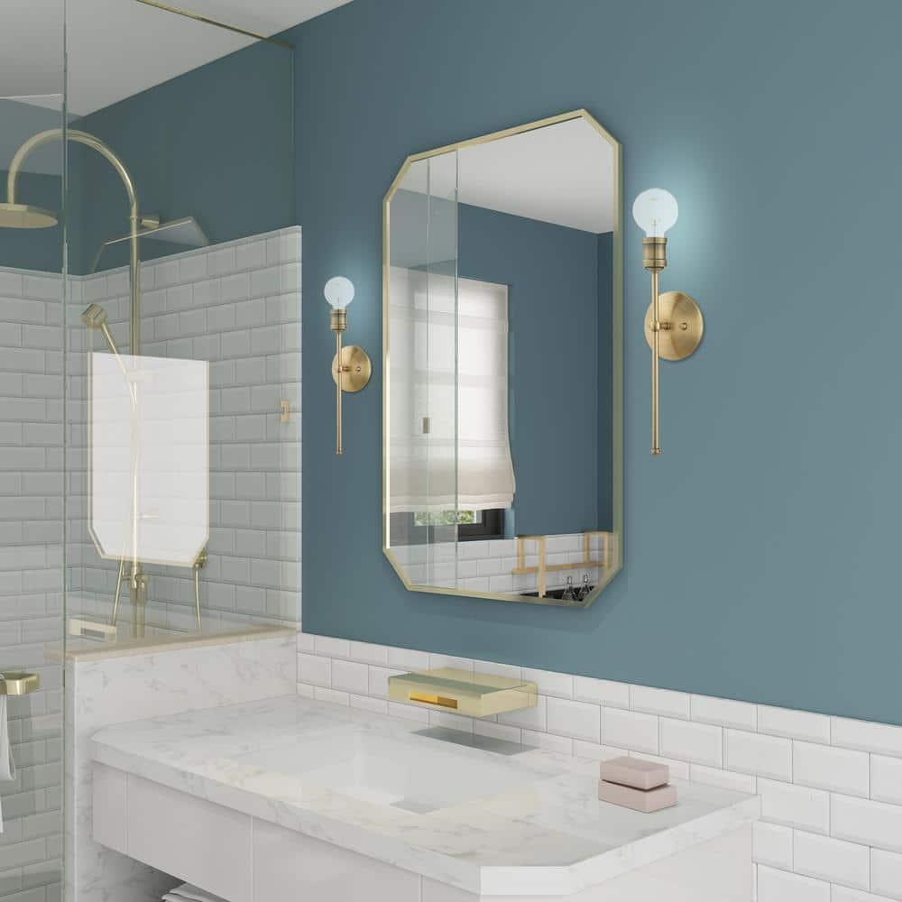 Lansdale 15'' Antique Brass Dimmable Wall Sconce