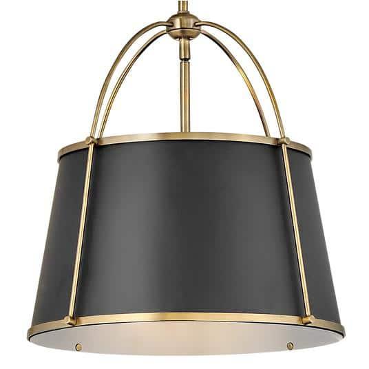 4894WS-Hinkley Lighting-Clarke - 12W 1 LED Large Pendant-16.25 Inches Tall and 16.25 Inches Wide-Warm Brass Finish