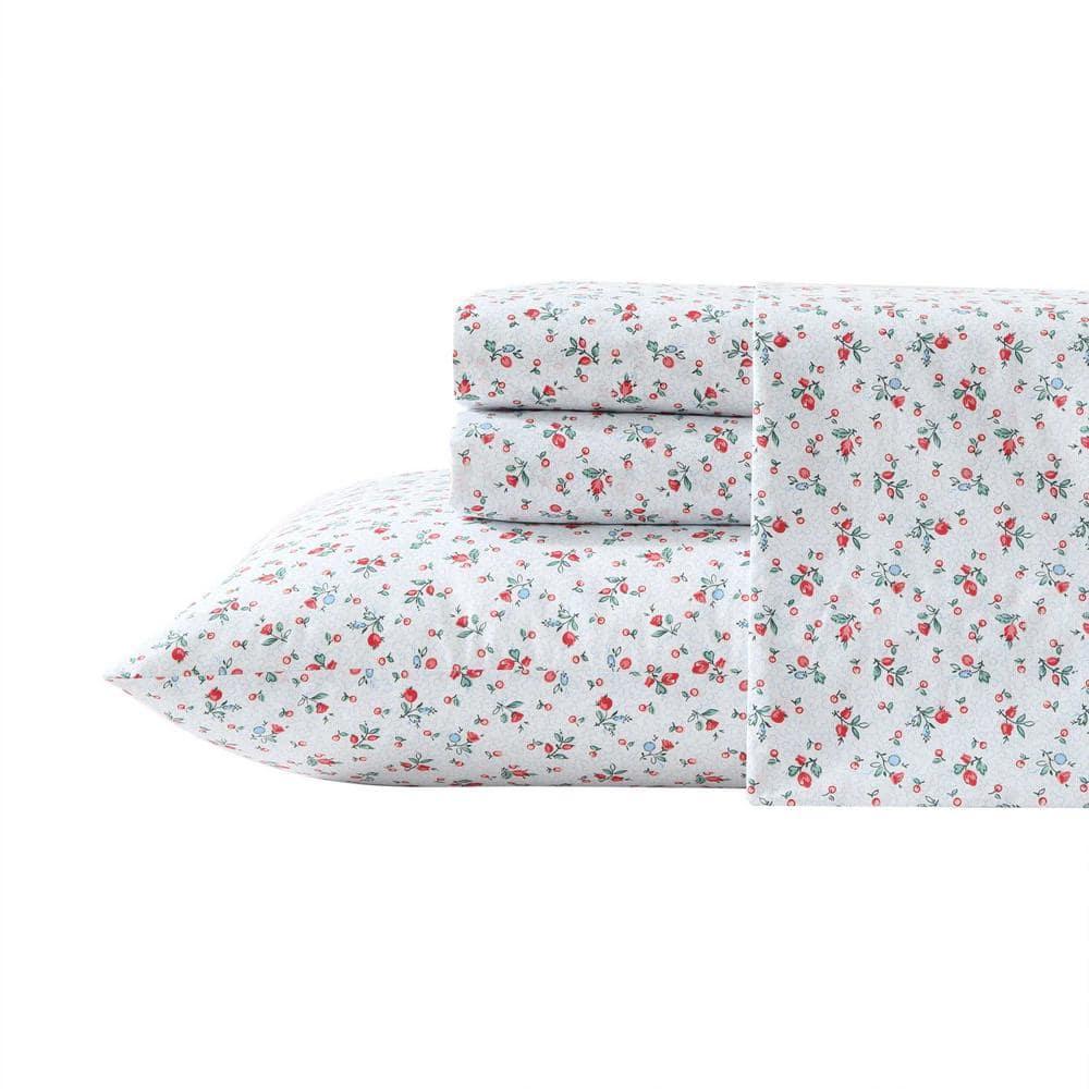 Laura Ashley Printed Cotton Percale Sheet Set