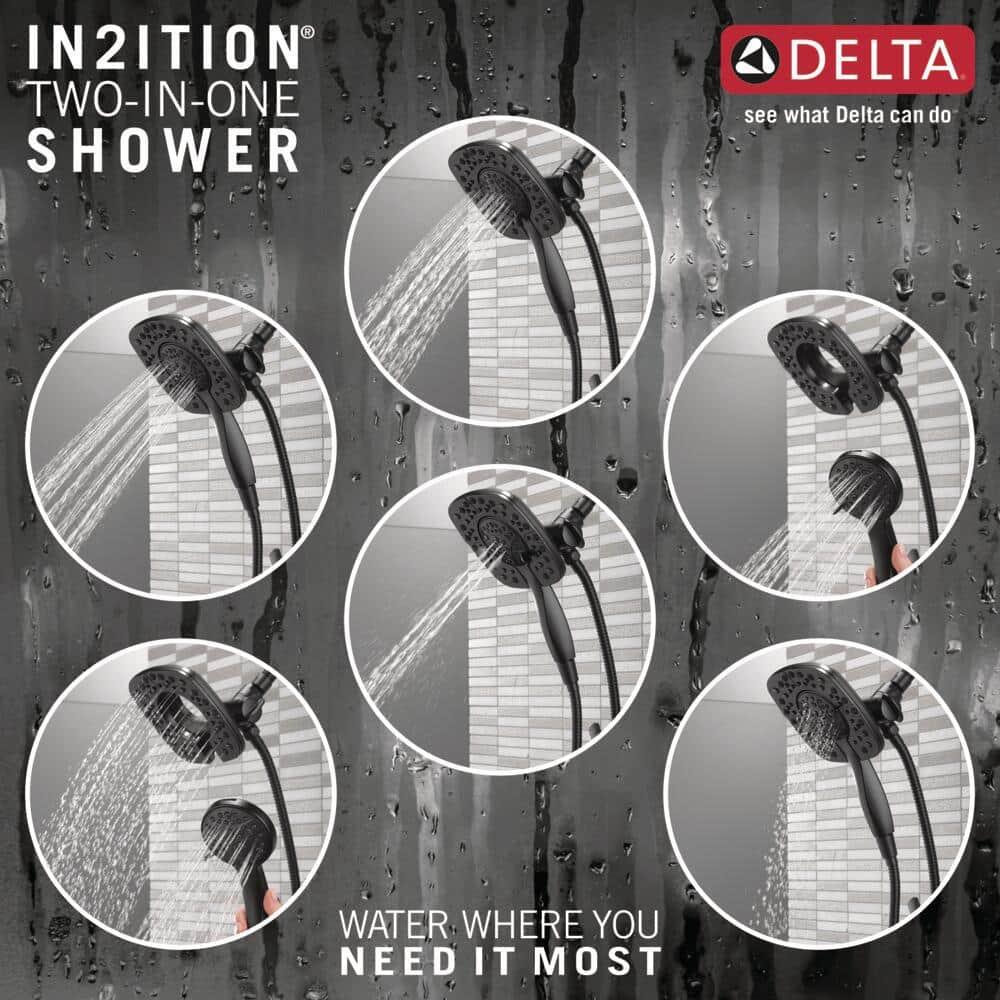 Delta Ashlyn 17 Series Dual-Function Tub Shower Faucet Set, In2ition Shower Handle Trim Kit T17464-BL-I