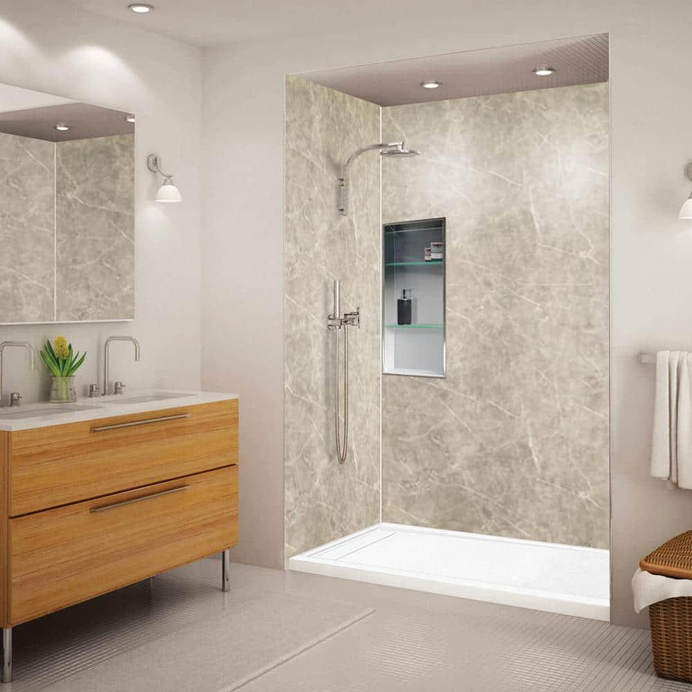 Transolid FLU6032L-31 60'' W 32'' D Rectangular Single Shower Base