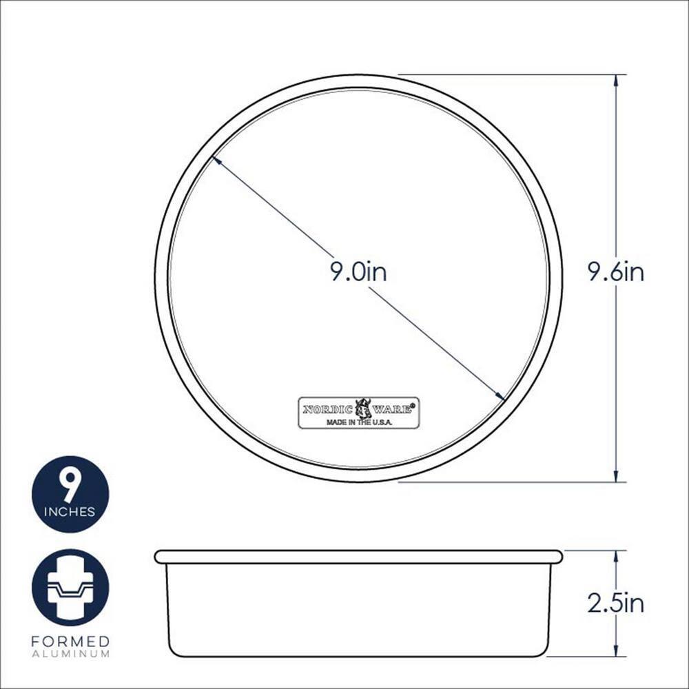Nordic Ware Nordic Ware Natural Commercial 9 Inch Round Layer Cake Pan