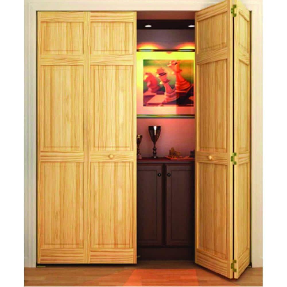 Kimberly Bay Paneled Wood Unfinished Bi-Fold Door