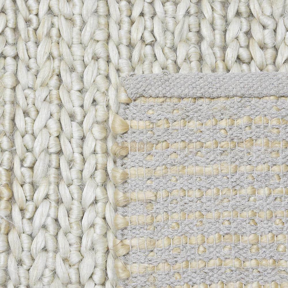 Wayne Jute Beige 9 ft. x 12 ft. Hand Woven Contemporary Transitional Area Rug