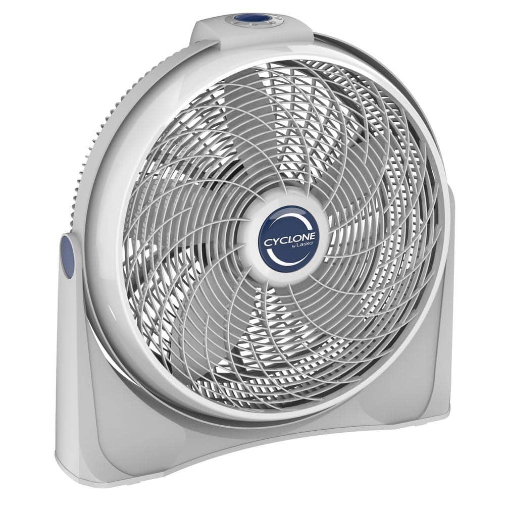 Lasko Lasko 20 Inch Cyclone Portable Full-Tilt Floor Or Wall Mount Pivoting Fan, White