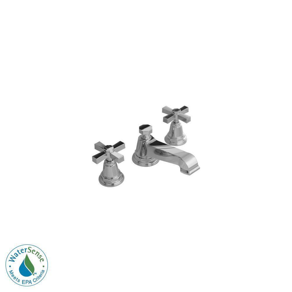 Pinstripe® Pure Widespread Bathroom Sink Faucet with Cross Handles