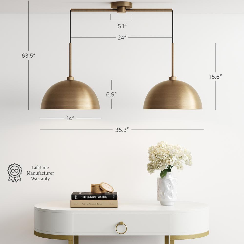 Corbo 2 - Light Kitchen Island Dome Pendant 2-Pack Kitchen Island Drum Pendant Light