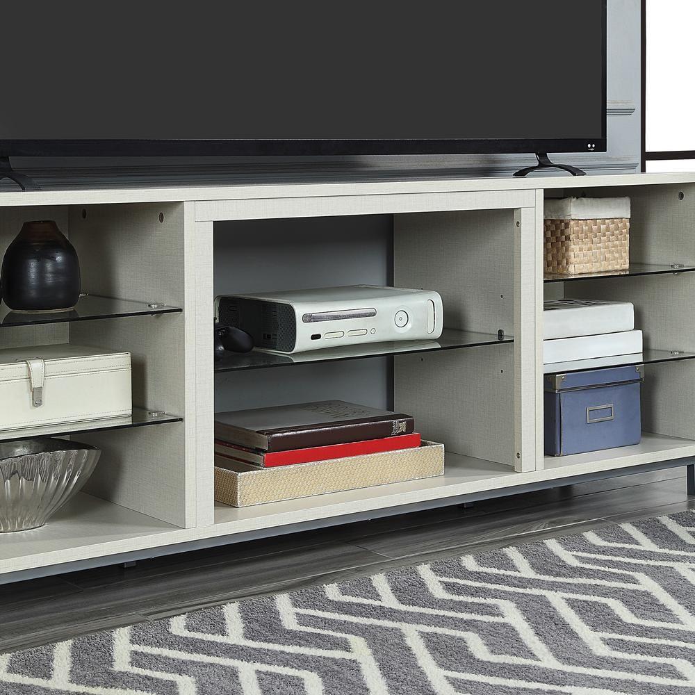Brighton TV Stand for TVs up to 56" Beige - Manhattan Comfort: MDF Media Console with Cable Management