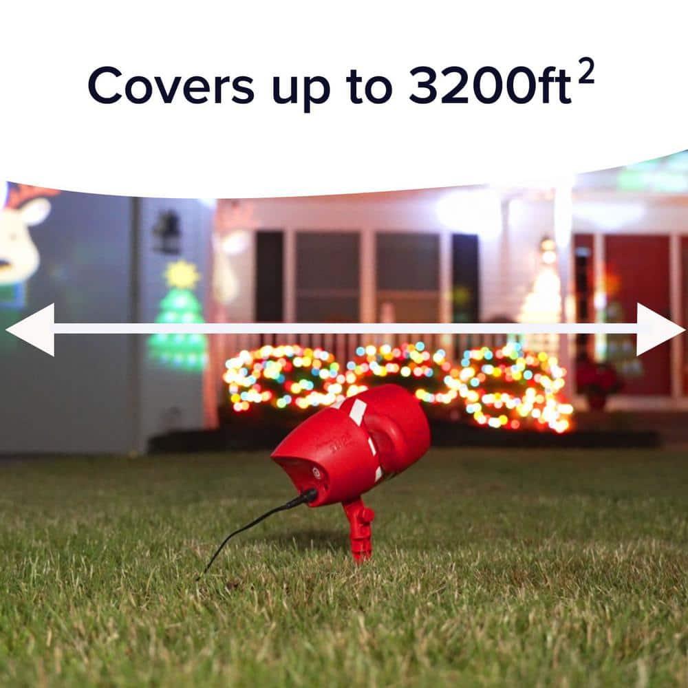 Star Shower Christmas Slide Show LED Holiday Projector, AS-SEEN-ON-TV, Remote Control